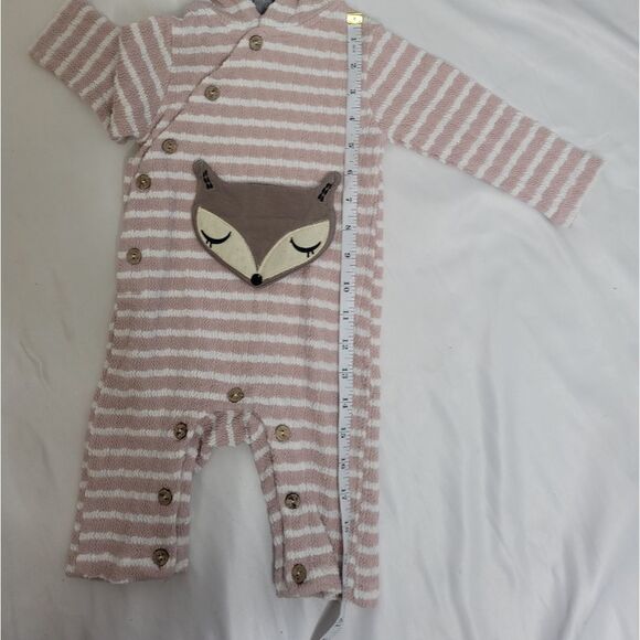 KISS THE LITTLE TROJAN bunny ear striped one piece outfit 3-6 months - Picture 9 of 9